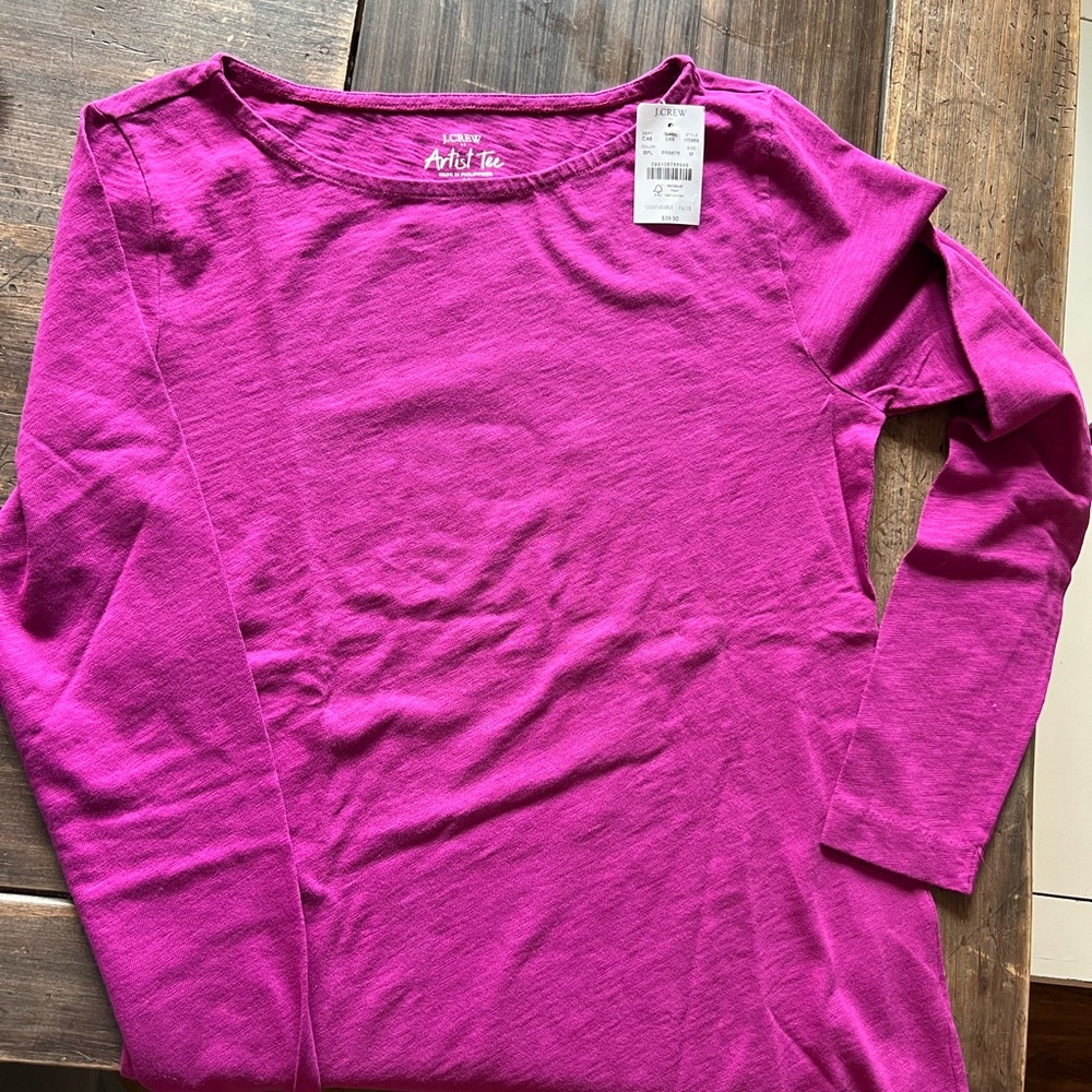 J Crew Purple Artist Tee Size Medium